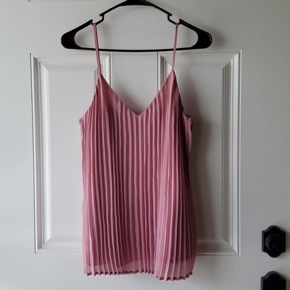 A New Day Pleated Spaghetti Strap Cami blush